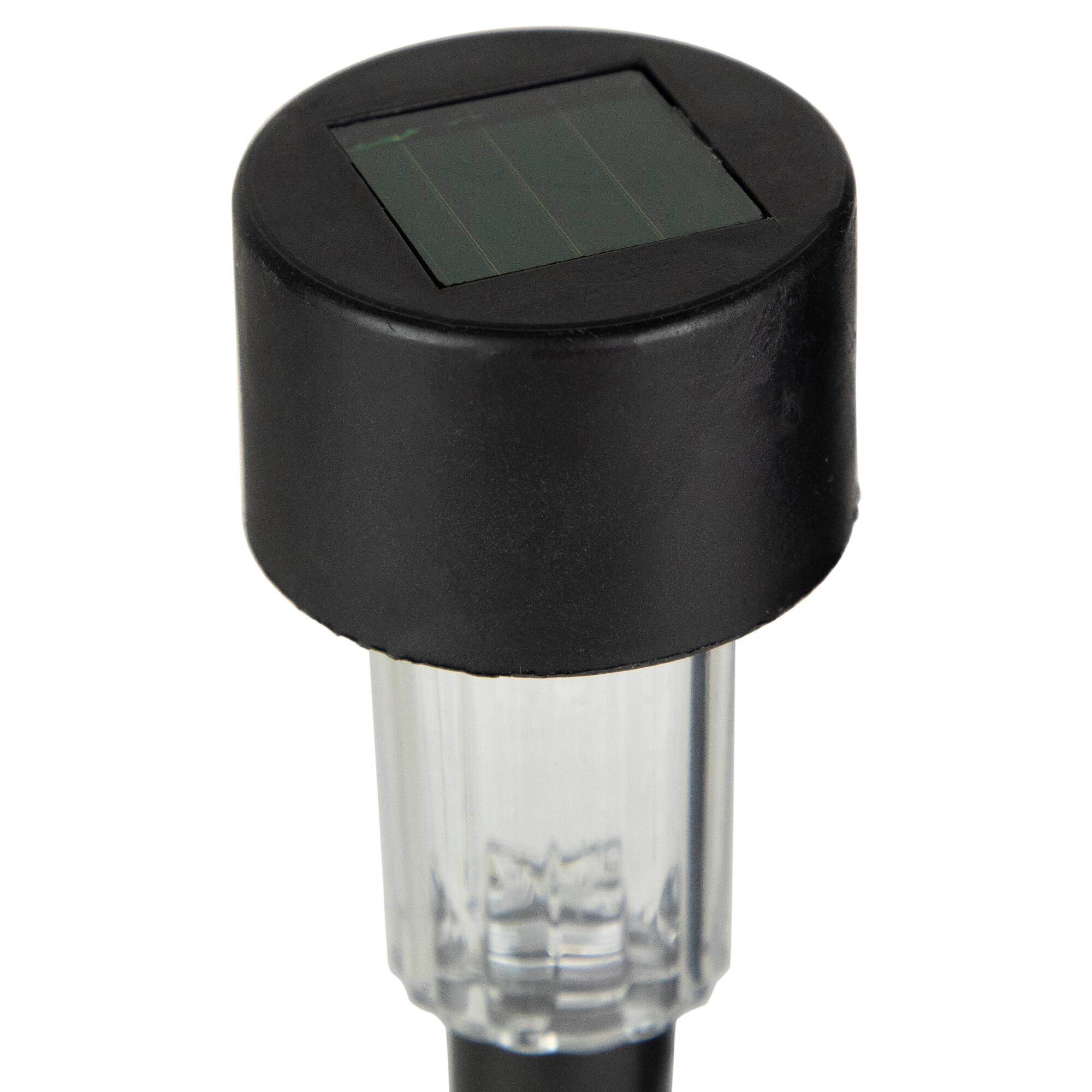 12.25" Black Solar Powered LED Pathway Markers, 10ct.